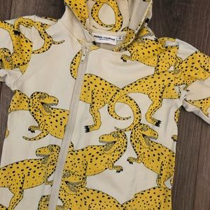Dinosaur romper with hood Mini Rodini